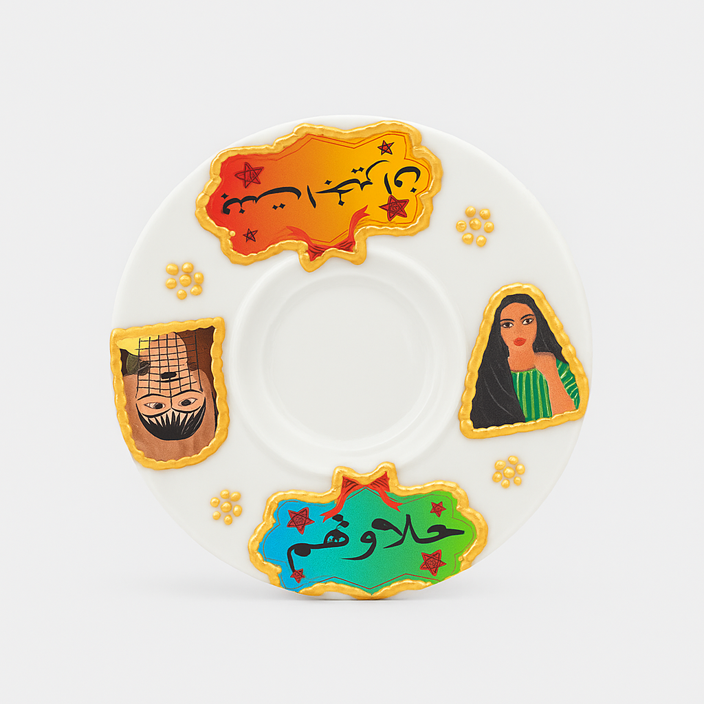 طقم قهوة بلمسة تراثية